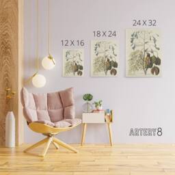 "Artery8 Vintage Bird & Plant Illustration Catesby Canvas Wall Art in Beige - Size: W18"" x H24""" - thumbnail 4