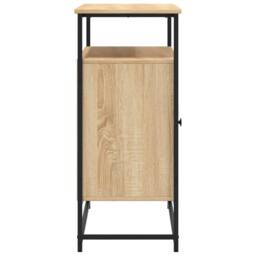Berkfield Home Sideboard Sonoma Oak 100x35x80 cm Engineered Wood in Light Brown - Size: 100 x 35 x 80 cm - thumbnail 7
