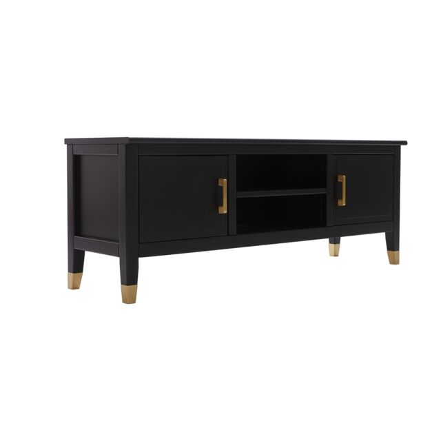 Cabinet Bits Palazzi 2 Door TV Unit H45 W120 D35cm in Black - image 1