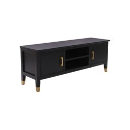 Cabinet Bits Palazzi 2 Door TV Unit H45 W120 D35cm in Black - thumbnail 2