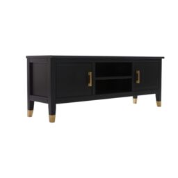 Cabinet Bits Palazzi 2 Door TV Unit H45 W120 D35cm in Black - thumbnail 1
