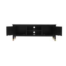 Cabinet Bits Palazzi 2 Door TV Unit H45 W120 D35cm in Black - thumbnail 3