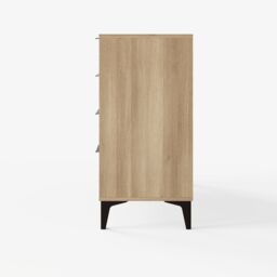GFW Ezra 4 Drawer Chest of Drawers Oak in Light Oak - thumbnail 6