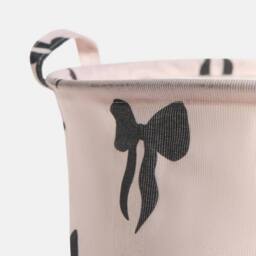 OHS Kids Bows Print Laundry Basket Clothes Storage Toy Organiser - thumbnail 6