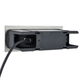 Loops IP44 LED Full Brick Light Stainless Steel & Plain Frosted Glass 3.5W Cool White - thumbnail 3