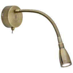 SPETLEK LED Bedside Reading Light Wall Cool White in Bronze - thumbnail 1