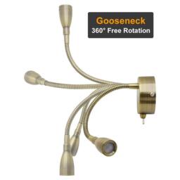 SPETLEK LED Bedside Reading Light Wall Cool White in Bronze - thumbnail 2