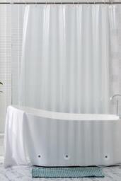 Transparent PEVA Shower Curtain with Bottom Magnets - 180cm x 180cm