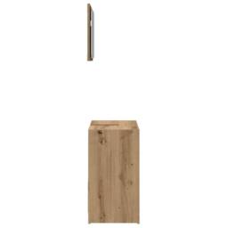 Berkfield Home 2 Piece Bathroom Furniture Set Artisan Oak Engineered Wood in Brown - thumbnail 6