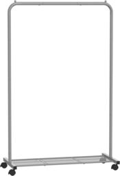 SONGMICS Clothes Rail with Storage Shelf & Lockable Wheels in Grey - thumbnail 7