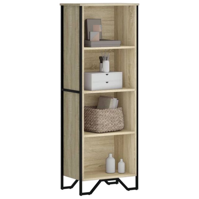 Berkfield Home Bookcase Sonoma Oak 50x31x137.5 cm Engineered Wood in Brown - image 1