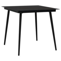 Berkfield Home Beautiful 3 Piece Garden Dining Set Black PVC Rattan - thumbnail 7