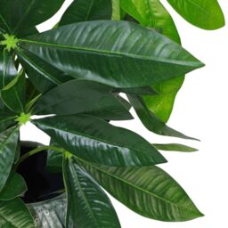 Leaf 50cm Artificial Money Tree Plant Pachira in Green - thumbnail 4