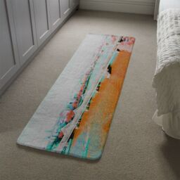 Benjamin Tate Design London Eye Veiw Orange Runner Rug in Natural - Size: 67 cm x 230 cm - thumbnail 4