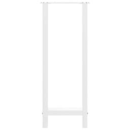 Berkfield Home Coffee Table Legs White 2 pcs 40x(100-101) cm Steel - thumbnail 5