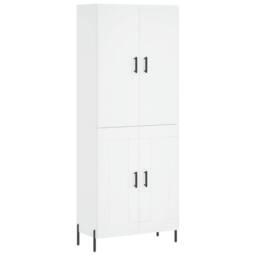 Berkfield Home Highboard White 69.5x34x180 cm Engineered Wood - thumbnail 3