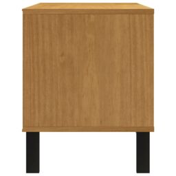 Berkfield Home TV Cabinet FLAM 110x40x50 cm Solid Wood Pine in Brown - Size: 110 x 40 x 50 cm - thumbnail 6