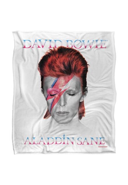 David Bowie Glass Spider Tour Ticket Silky Touch Super Soft Throw Blanket 152 X 127 cm in White - image 1