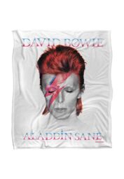 David Bowie Glass Spider Tour Ticket Silky Touch Super Soft Throw Blanket 152 X 127 cm in White - thumbnail 1