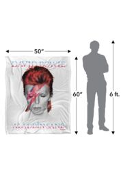 David Bowie Glass Spider Tour Ticket Silky Touch Super Soft Throw Blanket 152 X 127 cm in White - thumbnail 5