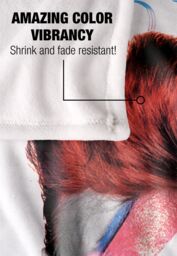 David Bowie Glass Spider Tour Ticket Silky Touch Super Soft Throw Blanket 152 X 127 cm in White - thumbnail 4