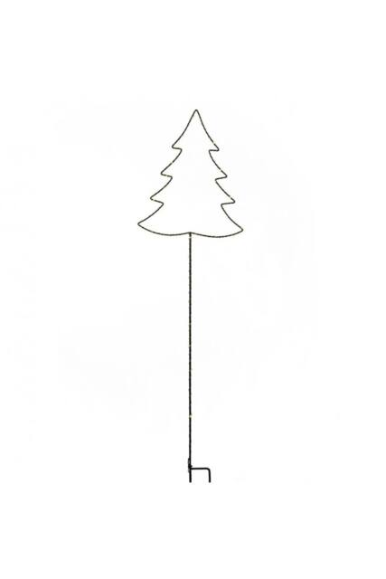 KDMD LED Christmas Tree Garden Stake in Black - image 1