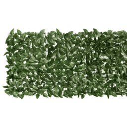 Berkfield Home Balcony Screen with Dark Green Leaves 200x75 cm - thumbnail 3