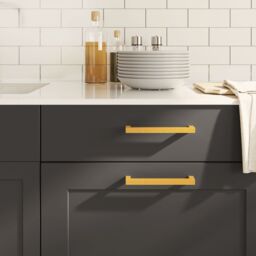 Berkfield Home Cabinet Handles 10 pcs Gold 160 mm Stainless Steel
