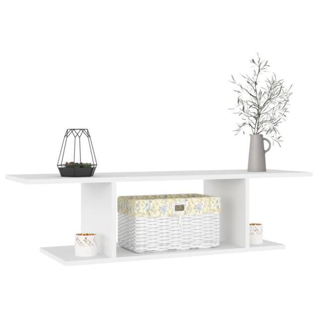 Berkfield Home Wall Mounted TV Cabinet White 103x30x26.5 cm - image 1