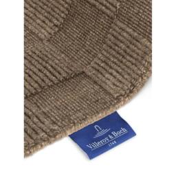 THE RUGS Scala Handwoven Wool Rug Geometric Checkered Low Pile in Brown - Size: 200 cm x 230 cm - thumbnail 6
