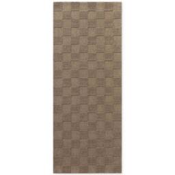 THE RUGS Scala Handwoven Wool Rug Geometric Checkered Low Pile in Brown - Size: 200 cm x 230 cm - thumbnail 3