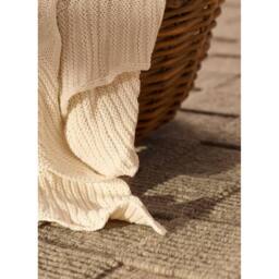 THE RUGS Scala Handwoven Wool Rug Geometric Checkered Low Pile in Brown - Size: 200 cm x 230 cm - thumbnail 9