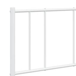 Berkfield Home Metal Bed Frame with Headboard & Footboard White 150x200 cm Kin… - Size: Small Double - thumbnail 9