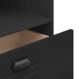 Berkfield Home Bookcase VIKEN Black 60x35x123 cm Engineered Wood - Size: 60 x 35 x 123 cm - thumbnail 9