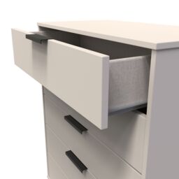 Ready Assembled 2 U Fuji 5 Drawer Chest (Ready Assembled) in Taupe - thumbnail 5