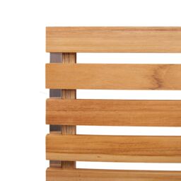 Berkfield Home Stackable Garden Chairs 4 pcs Solid Wood Teak&Stainless Steel in Brown - thumbnail 9