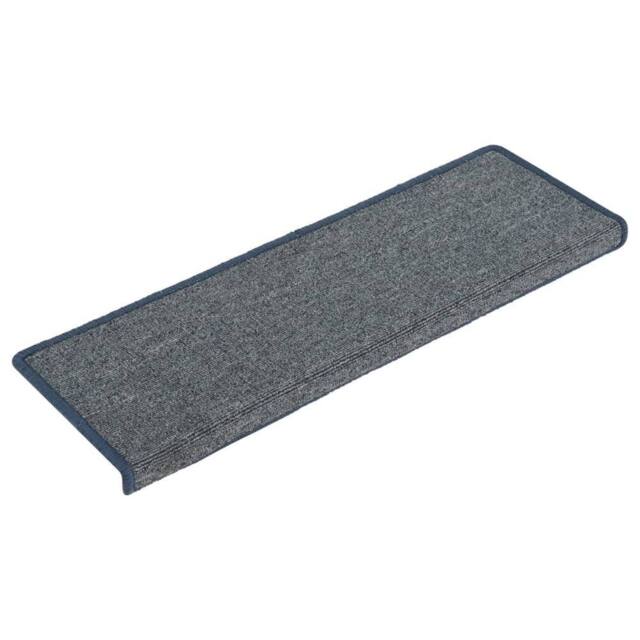Berkfield Home Carpet Stair Treads 15 pcs 65x21x4 cm Purple & Blue - Size: Medium - image 1