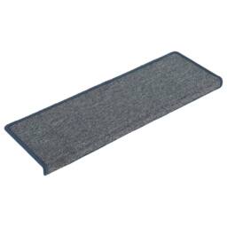 Berkfield Home Carpet Stair Treads 15 pcs 65x21x4 cm Purple & Blue - Size: Medium - thumbnail 1