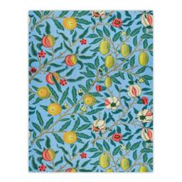 Artery8 William Morris Framed Wall Art Print Four Fruits Vibrant Pattern in Black - Size: A4 - thumbnail 3