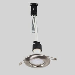ValueLights Downlight Fixed Ceiling Light Fitting 6 Pack With Cool White Bulbs in Silver - thumbnail 4