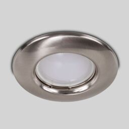 ValueLights Downlight Fixed Ceiling Light Fitting 6 Pack With Cool White Bulbs in Silver - thumbnail 2