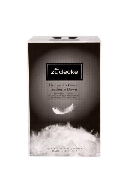 die zudecke Hungarian Goose Feather & Down 10.5tog Duvet in White - Size: King - image 1