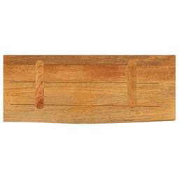 Berkfield Home Table Top Live Edge 80x40x3.8 cm Solid Wood Mango in Brown - thumbnail 5