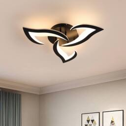 Pheashine Modern Acrylic ceiling light Warm Light 3000K 52cm long indoor use in Black - thumbnail 2