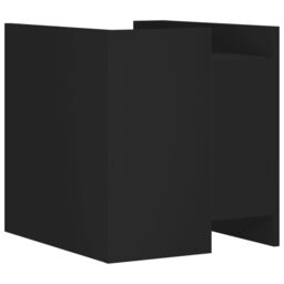 Berkfield Home Bedside Cabinet Black 45x50x50 cm Engineered Wood - Size: 45 x 50 x 50 cm - thumbnail 6
