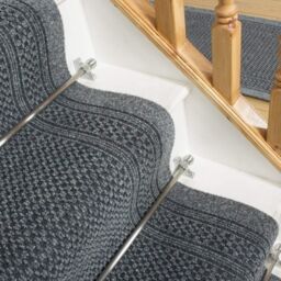 runrug Grey Aztec Stair Carpet Runner - Size: 80 cm x 660 cm - thumbnail 4