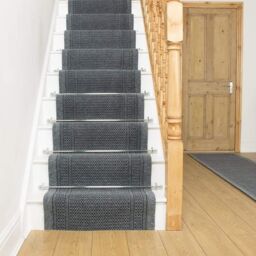 runrug Grey Aztec Stair Carpet Runner - Size: 80 cm x 660 cm - thumbnail 5