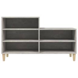Berkfield Home Shoe Cabinet Concrete Grey 102x36x60 cm Engineered Wood - Size: 102 x 36 x 60 cm - thumbnail 5