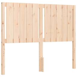 Berkfield Home Beautiful Bed Frame with Headboard 120x200 cm Solid Wood in Natural - thumbnail 8