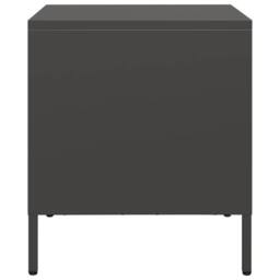 Berkfield Home Timeless Bedside Cabinets¬†2 pcs Black 35x39x43.5 cm Steel - thumbnail 7